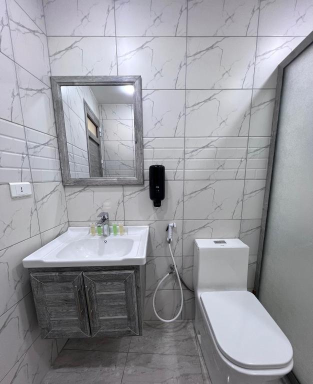 Koupelna v ubytování Z3 Hostel