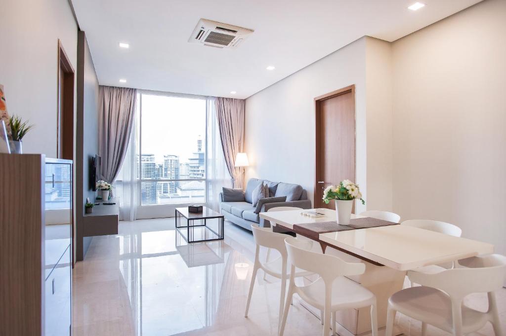 Posezení v ubytování Soho Suites KLCC