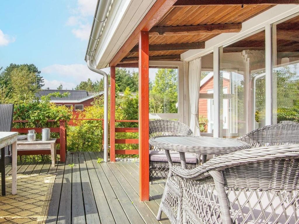 Balkón nebo terasa v ubytování 4 person holiday home in Grenaa-By Traum