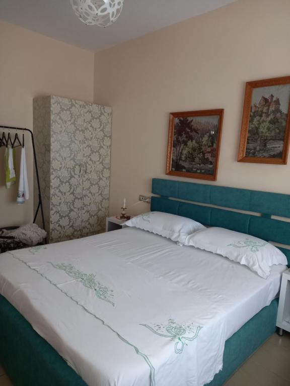 Postel nebo postele na pokoji v ubytování Panoramic apartment