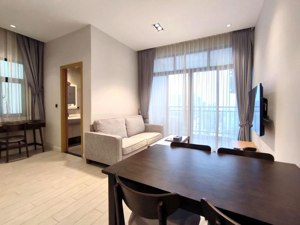 TV a/nebo společenská místnost v ubytování The View Serviced Residence 豪景日式酒店公寓