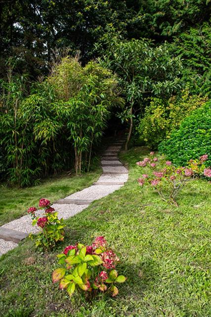Zahrada ubytování Villa Eliane - parking privé