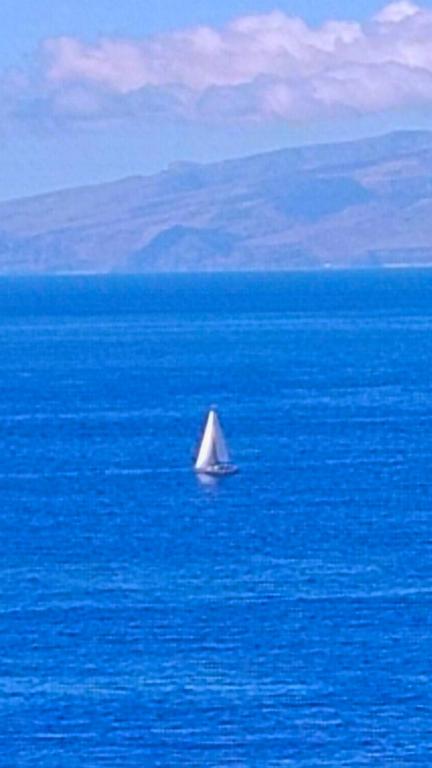a boat in the middle of a large body of water at Adeje300, Playa Paraíso in Playa Paraiso