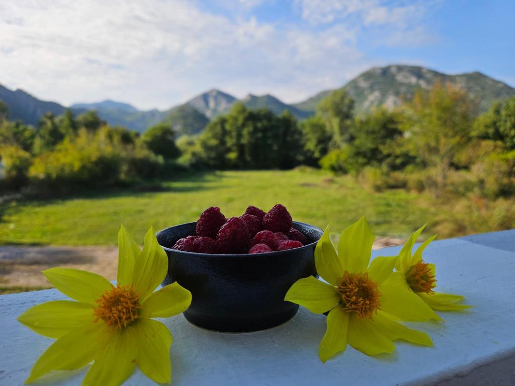 Nespecifikovaný výhled na hory nebo výhled na hory při pohledu z bed and breakfast