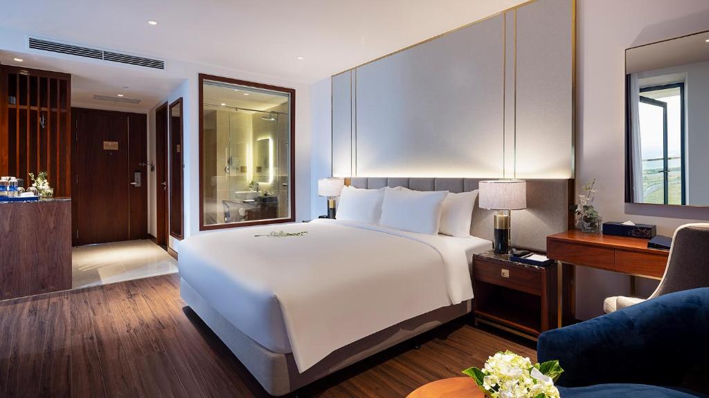 King Suite with Two King Beds with Balcony and Sea View