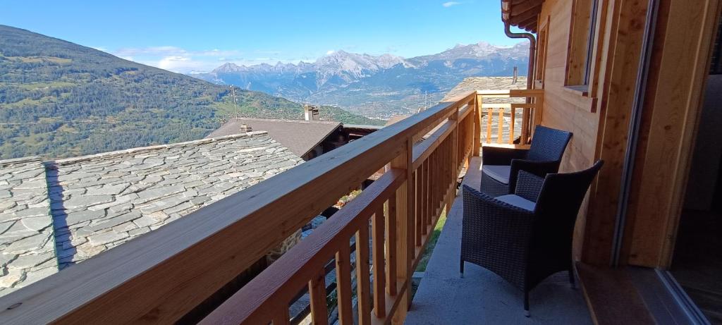 Nespecifikovaný výhled na hory nebo výhled na hory při pohledu z bed and breakfast