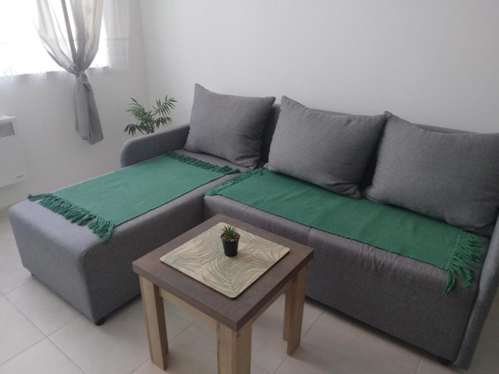 Posezení v ubytování Green Apartman