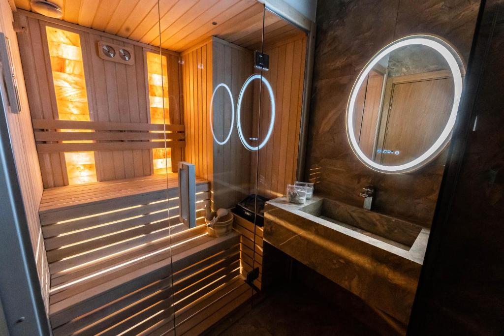 Koupelna v ubytování Premium Lux Apartman Čačak