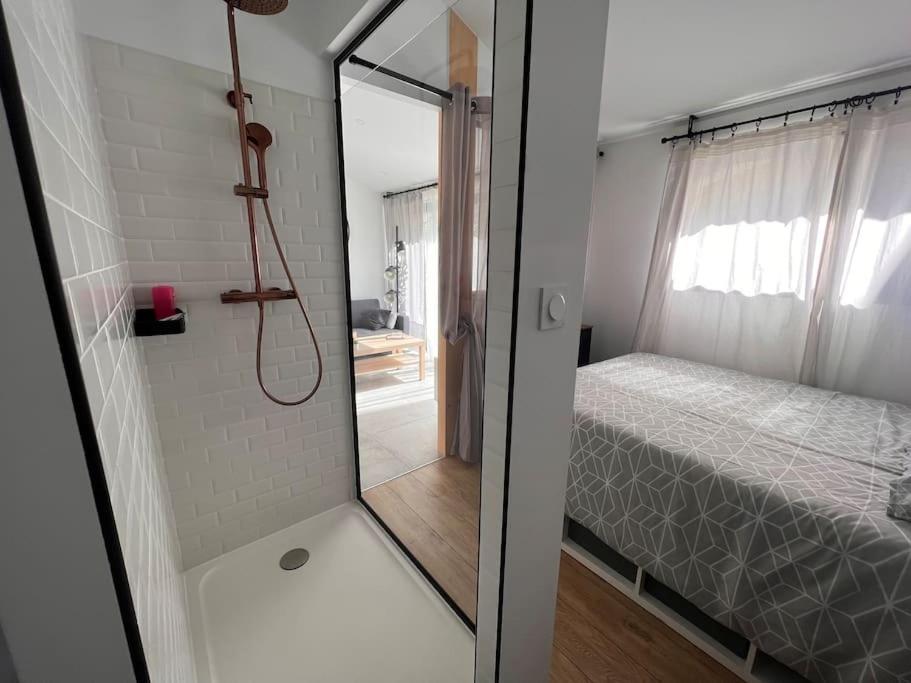 Postel nebo postele na pokoji v ubytování Cocon Classé 3 Etoiles - Love et Détente - SPA