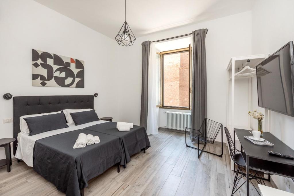 Llit o llits en una habitació de Retro Flat Termini