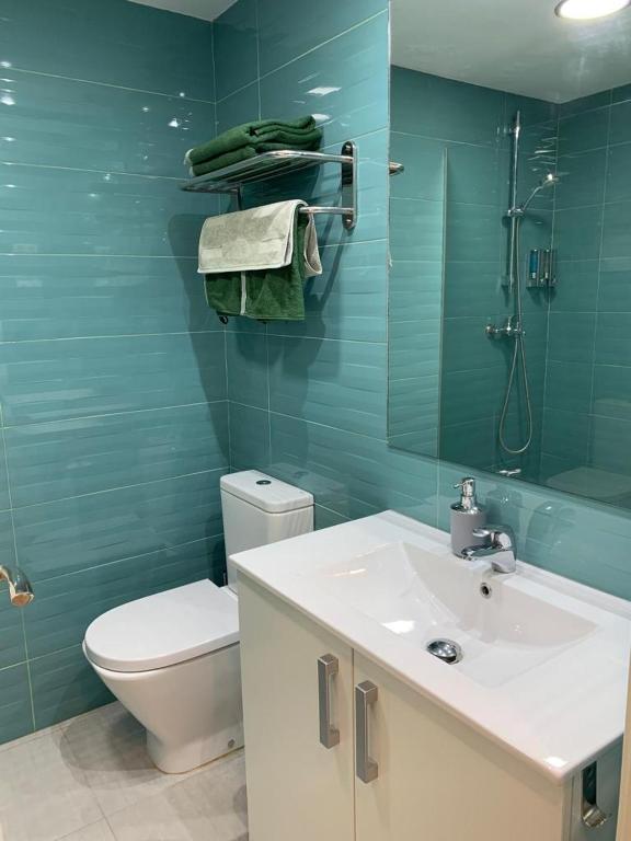 Kúpeľňa v ubytovaní Apartamentos Chinasolymar