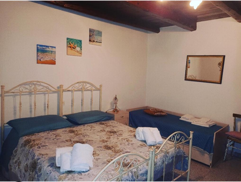 Katil atau katil-katil dalam bilik di A casa di Nonna IUN Q2951