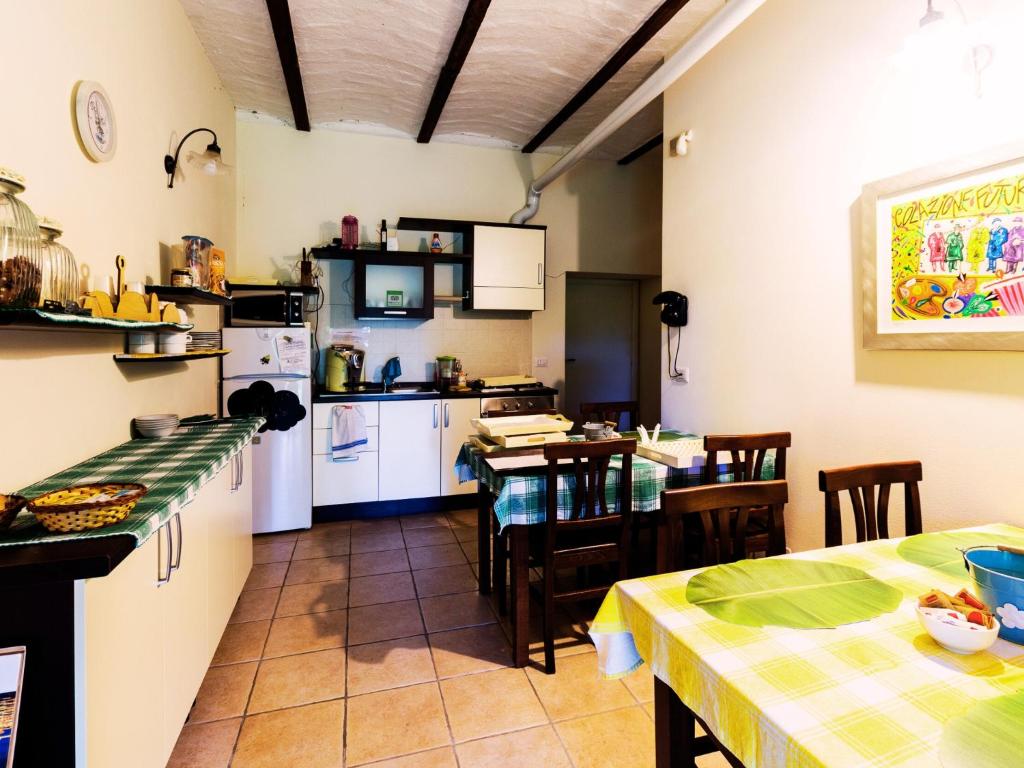 Kuchyň nebo kuchyňský kout v ubytování Don Federico Country Inn