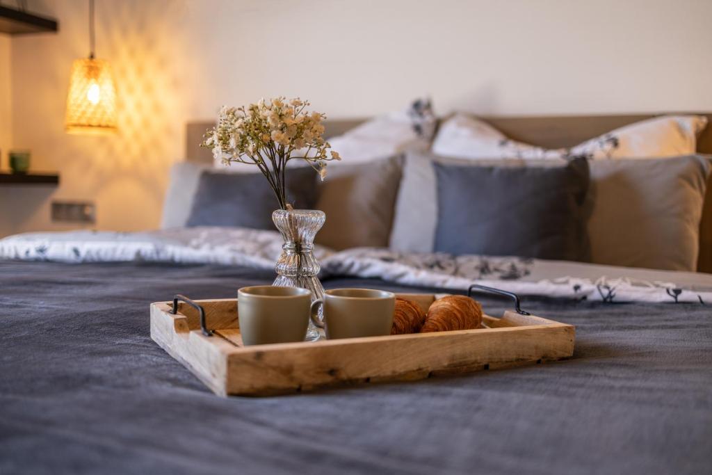 Postel nebo postele na pokoji v ubytování Relax V Kraji