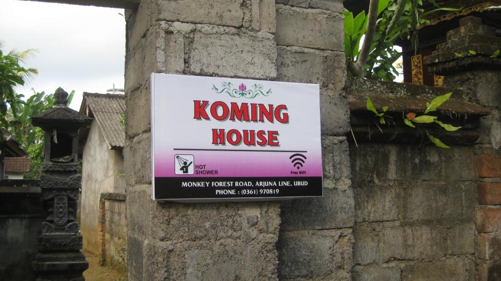 Certifikát, hodnocení, plakát nebo jiný dokument vystavený v ubytování Koming House