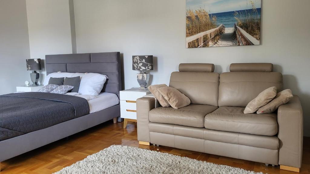 Et opholdsområde på Apartament Julietta