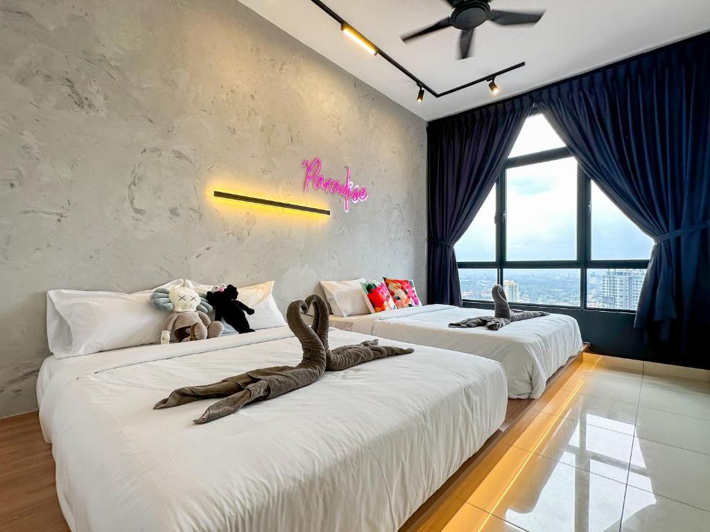 Twin Tower Residence by Nest Home【5 mins walk to CIQ】 - Twee Slaapkamers Appartement