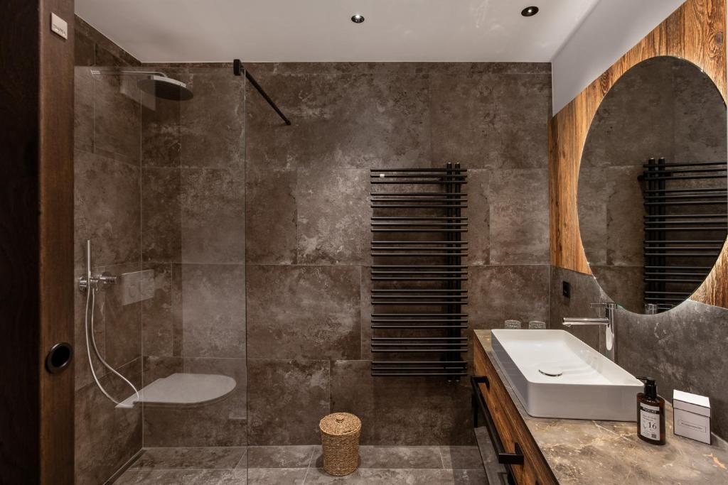 Koupelna v ubytování Hotel Gappmaier