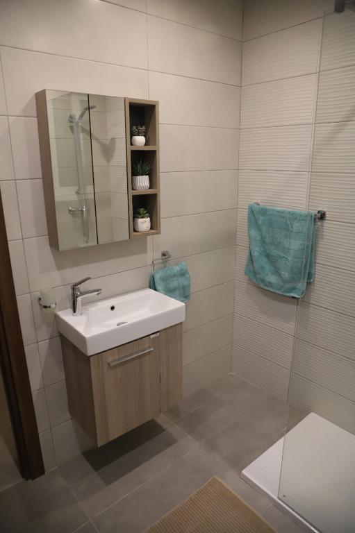 Koupelna v ubytování Comfort and Convenience flat 4 dad's court