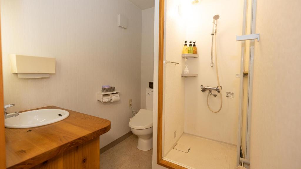 Koupelna v ubytování Ryokan Hiyoshi