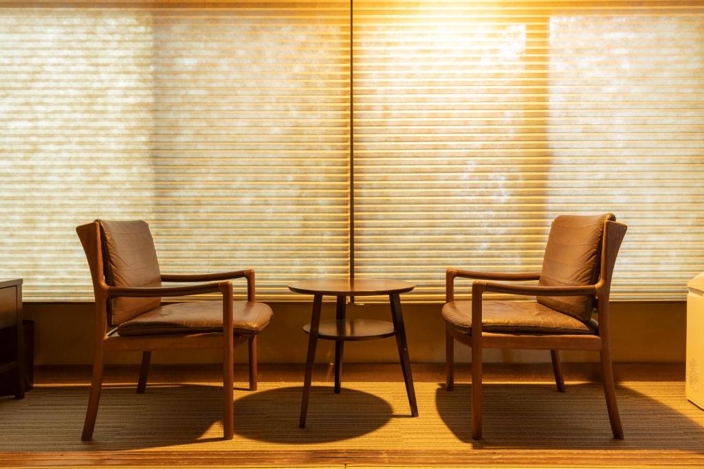 Posezení v ubytování Ryokan Hiyoshi