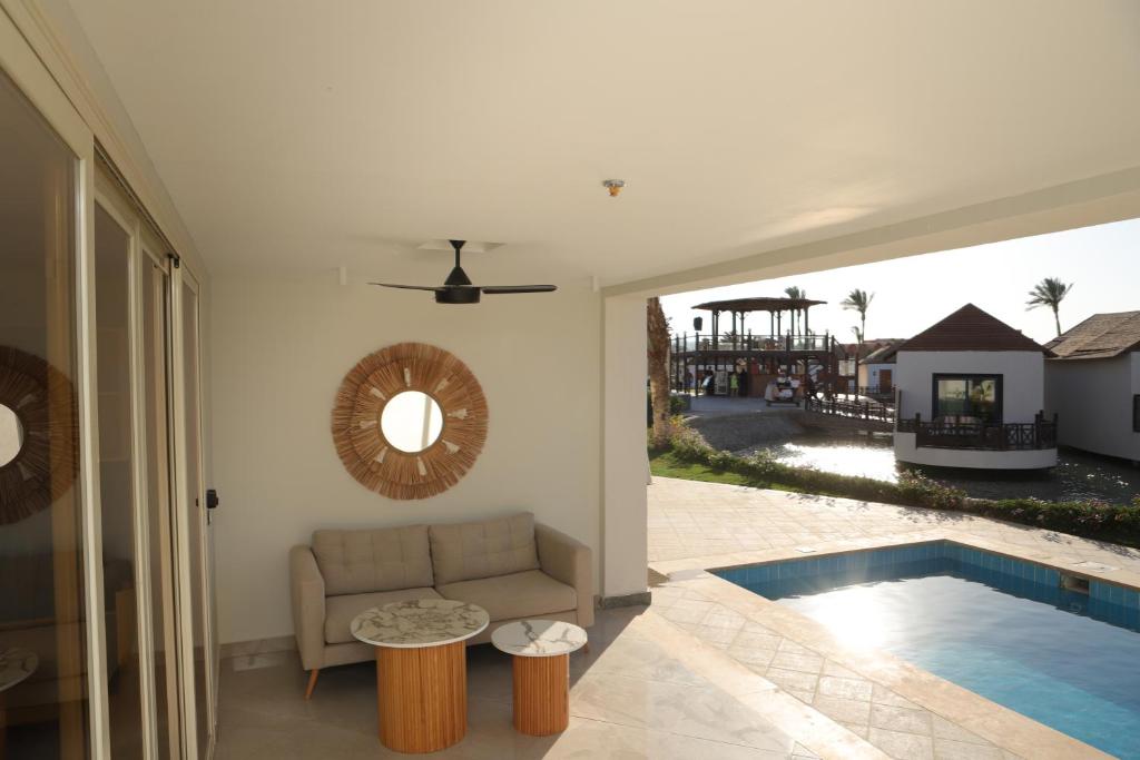 Bazén v ubytování Panorama Bungalows Resort El Gouna nebo v jeho okolí