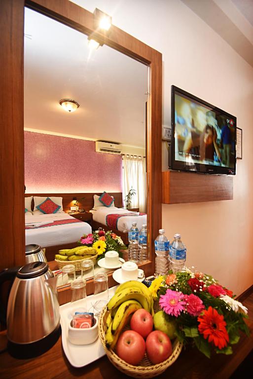 TV a/nebo společenská místnost v ubytování Hotel Amaryllis Kathmandu