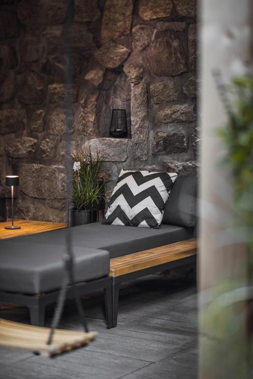 Posezení v ubytování Rousa little guesthouse Cosy