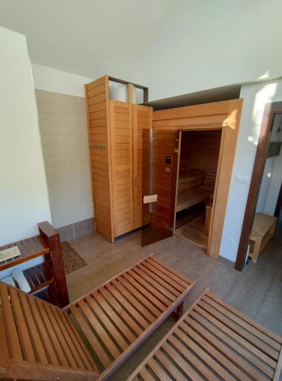 Postel nebo postele na pokoji v ubytování Őrségi Porta