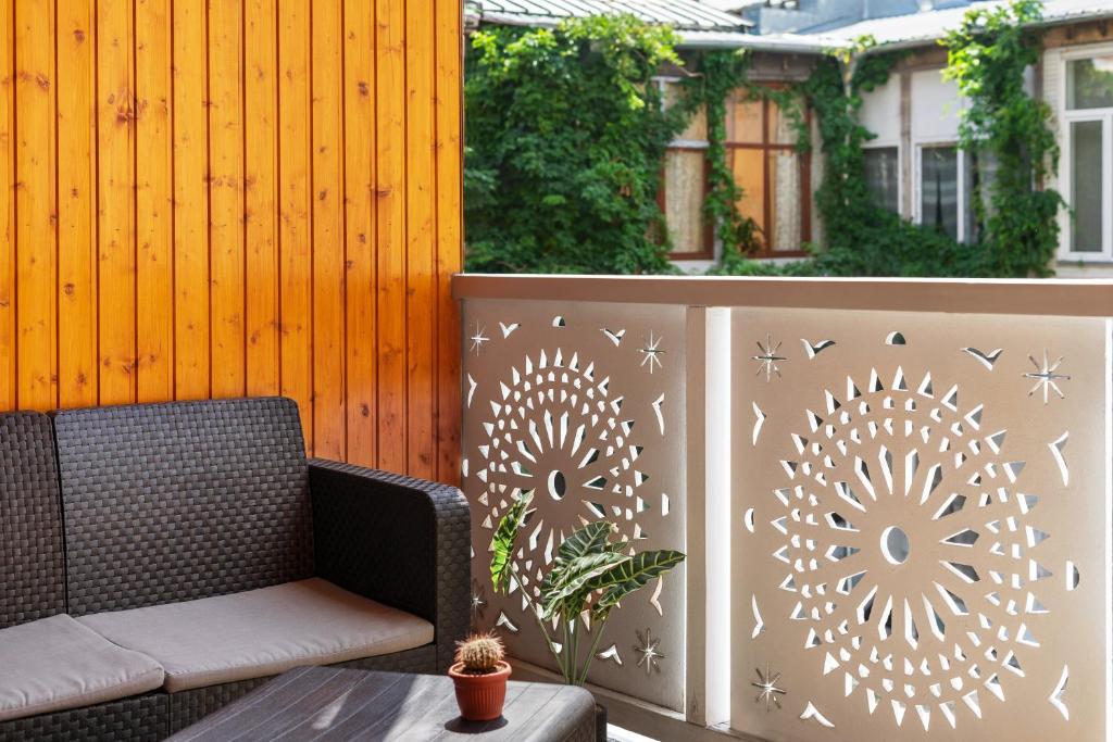 Balkón nebo terasa v ubytování Alma Boutique Hotel
