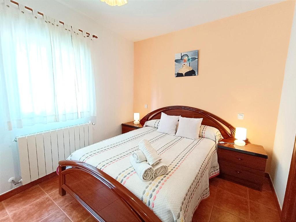 Postel nebo postele na pokoji v ubytování Casa Raspa