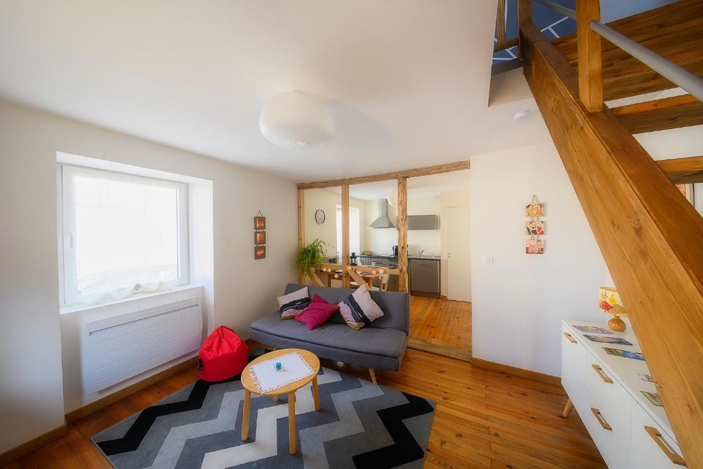 Posezení v ubytování Cosy duplex indépendant