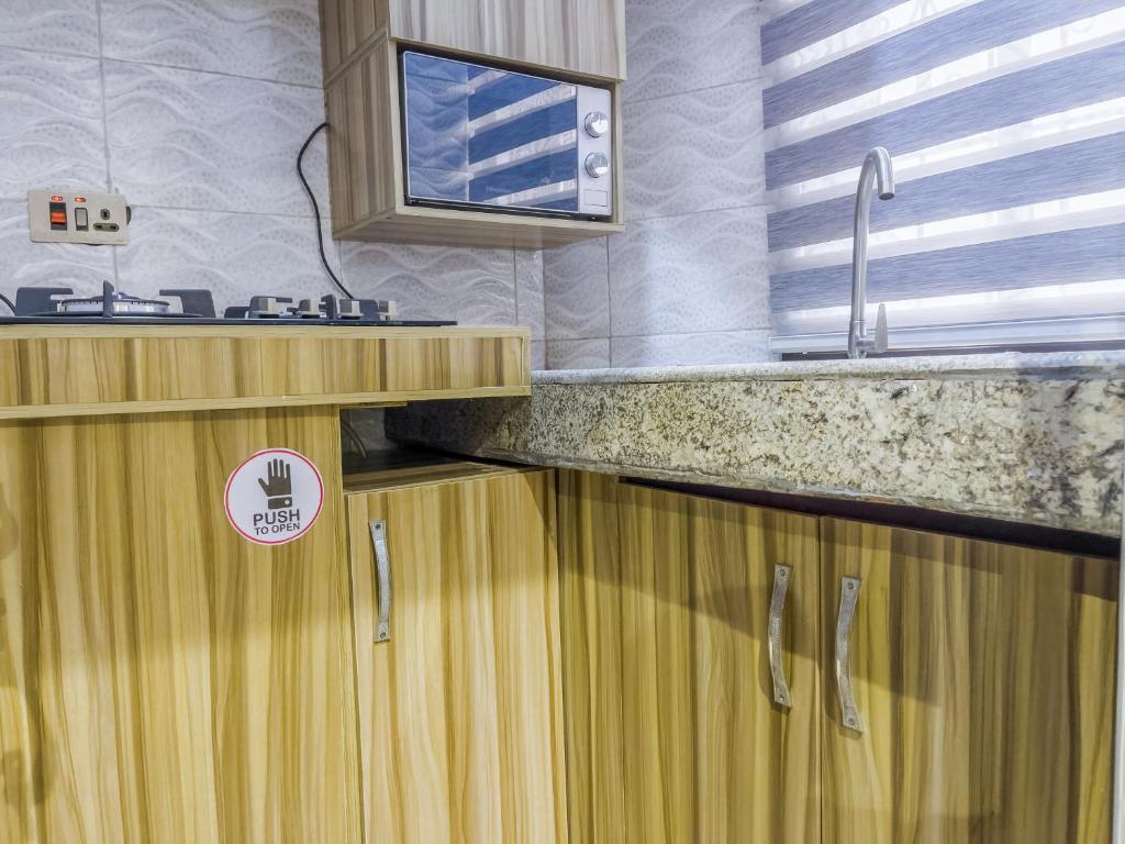 Kuchyň nebo kuchyňský kout v ubytování Klaus Residence