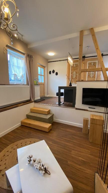 Posezení v ubytování TinyLoft