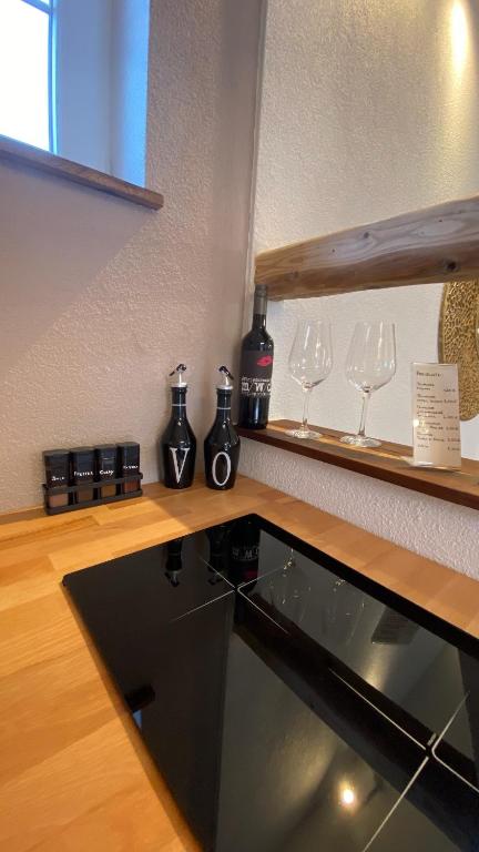 Kuchyň nebo kuchyňský kout v ubytování TinyLoft