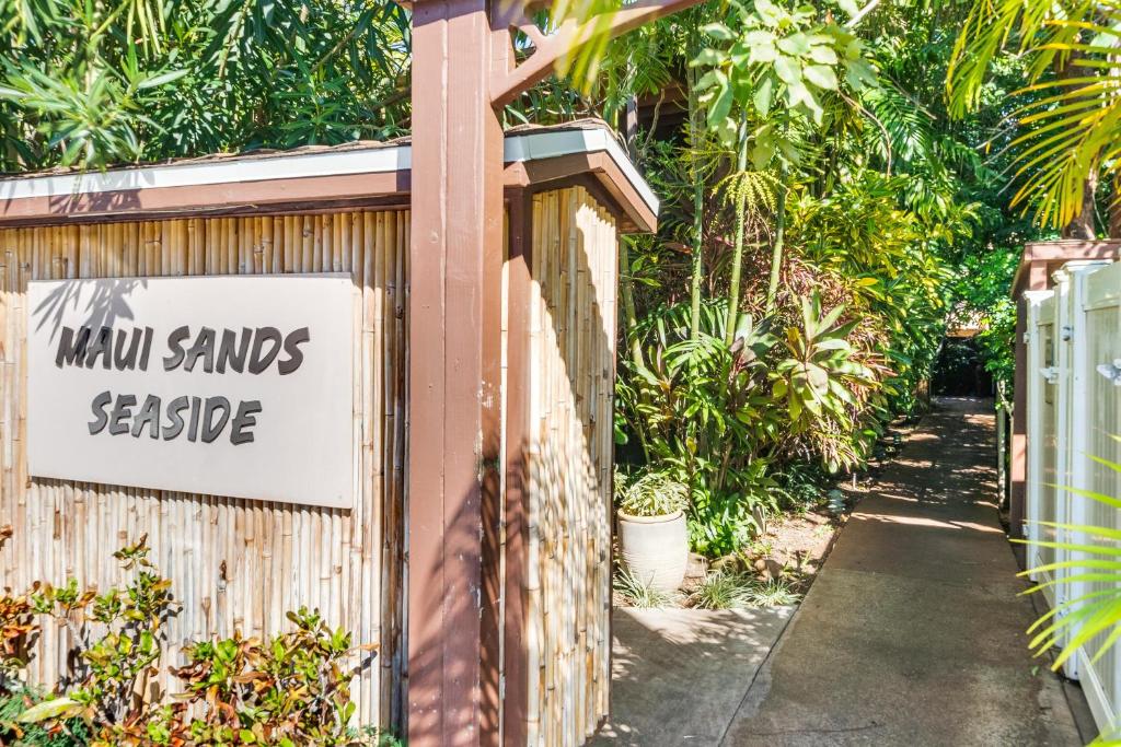 Zahrada ubytování Maui Sands Seaside 713