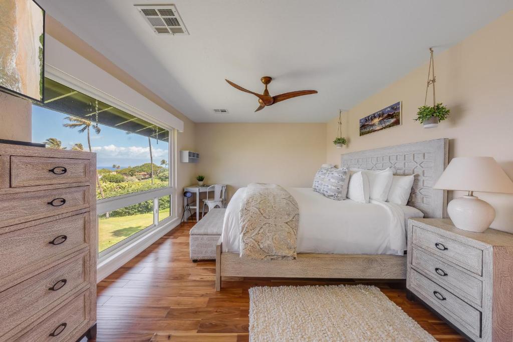 Posezení v ubytování Kaanapali Plantation 58