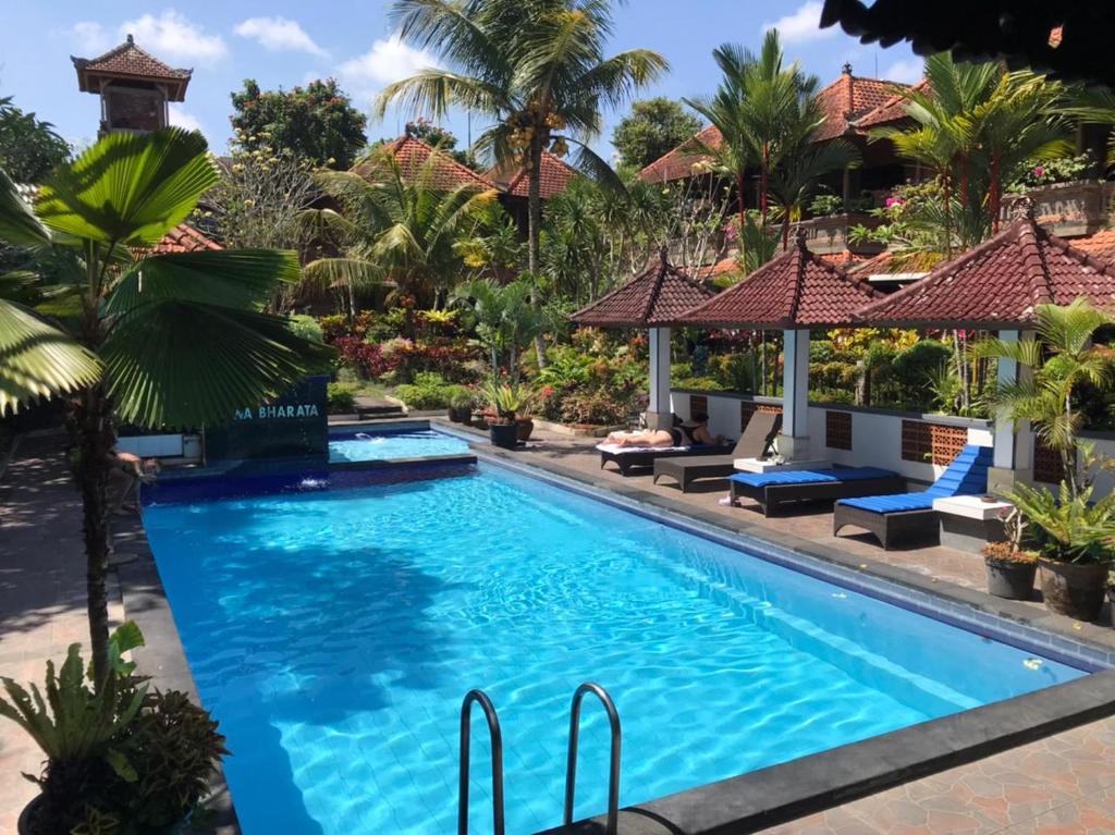 a pool at the resort at Dewa Bharata Bungalows Ubud in Ubud