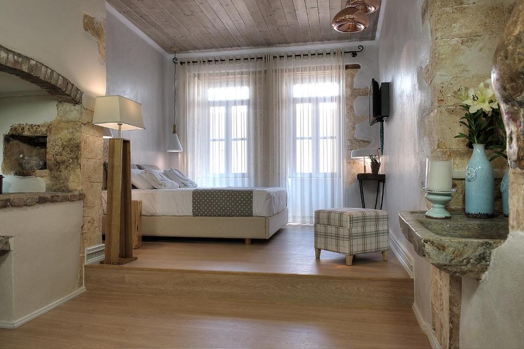 Posezení v ubytování Elia Zampeliou Hotel