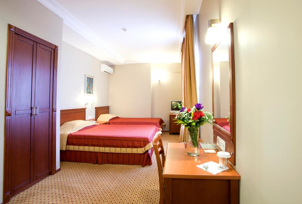 Postel nebo postele na pokoji v ubytování Sefa Hotel 2 Çorlu