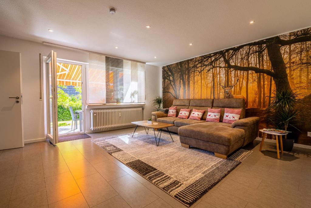 Posezení v ubytování Renatas Ferienwohnung Wohnung David