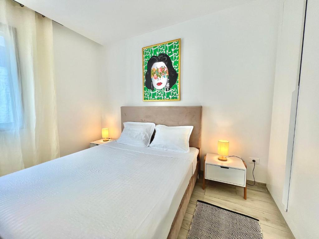 Postel nebo postele na pokoji v ubytování "Luxe Residence" Marsa avec Parking