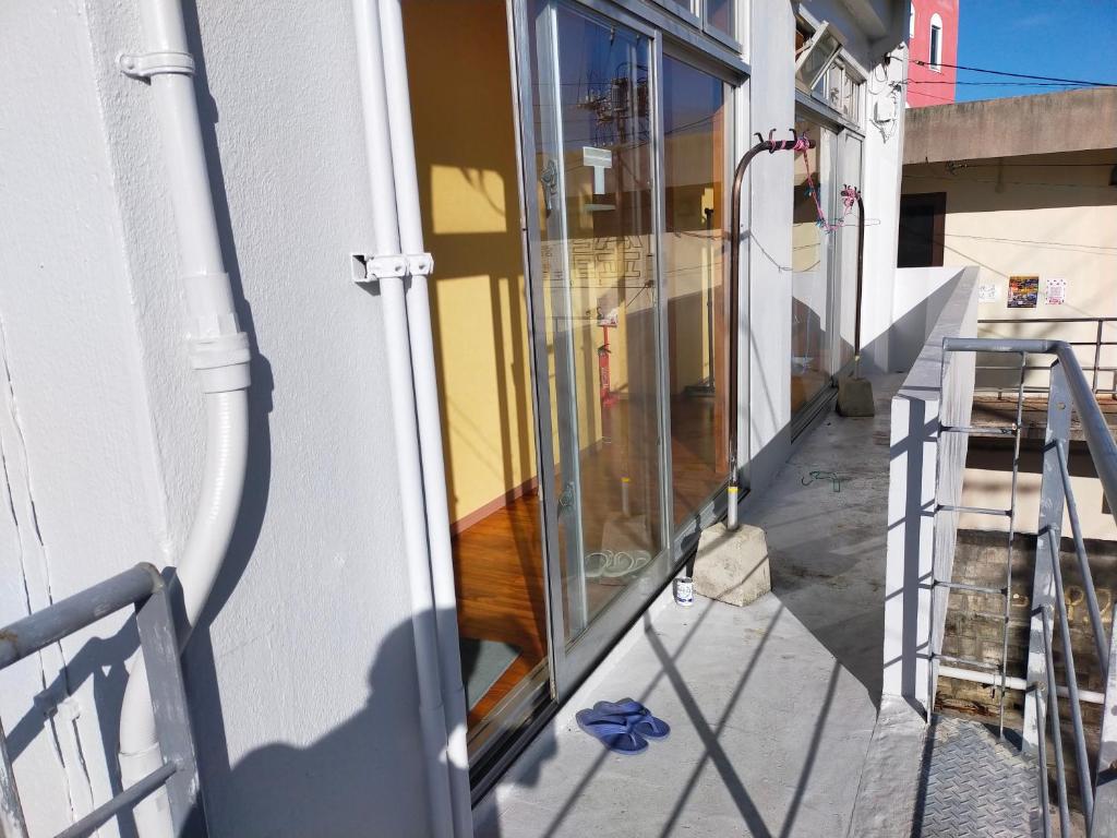 Balkón nebo terasa v ubytování Horinoyado