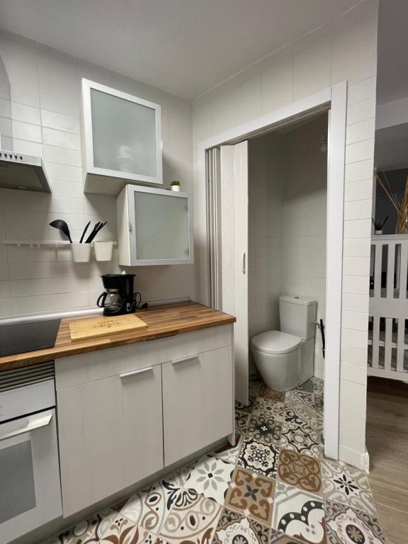 Kuchyň nebo kuchyňský kout v ubytování La Churrera casa rural