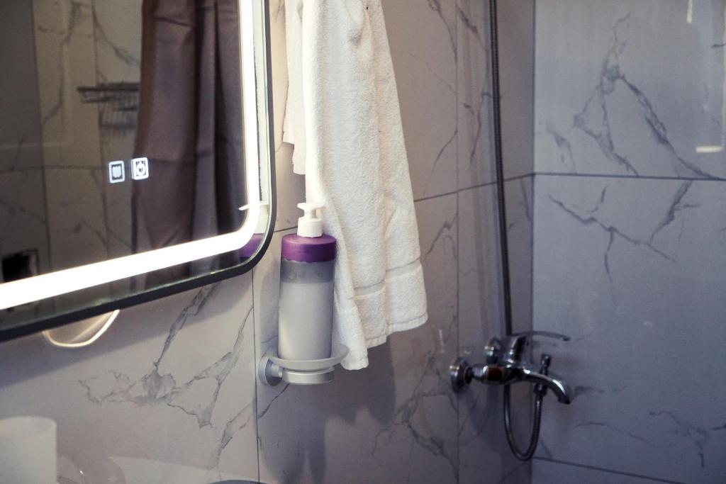 Koupelna v ubytování Guesthouse Arber
