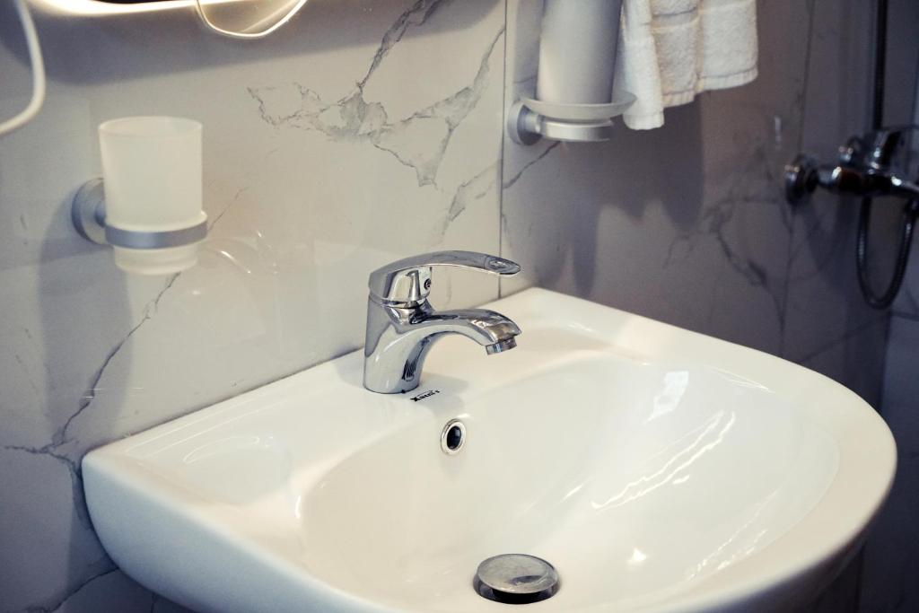 Koupelna v ubytování Guesthouse Arber