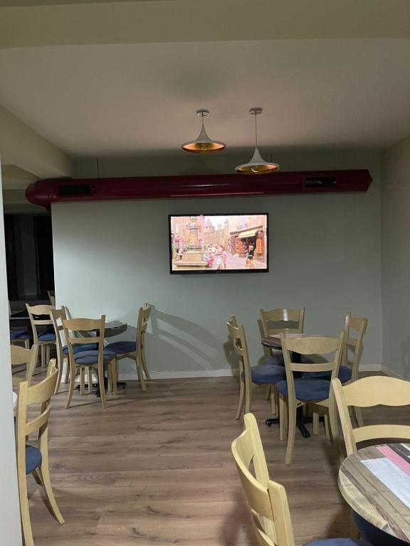 TV a/nebo společenská místnost v ubytování Guest House Kocollari