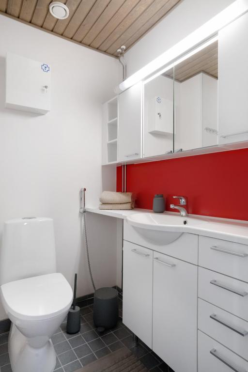 Koupelna v ubytování Aurora Sky Apartment