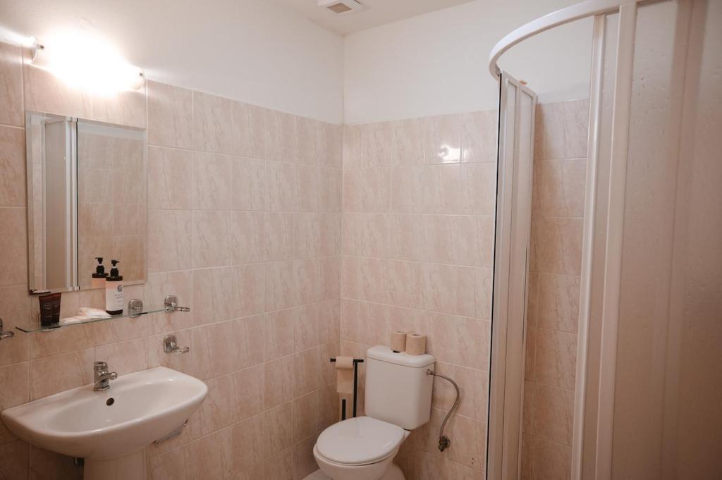 Koupelna v ubytování Horský Hotel Popradské Pleso