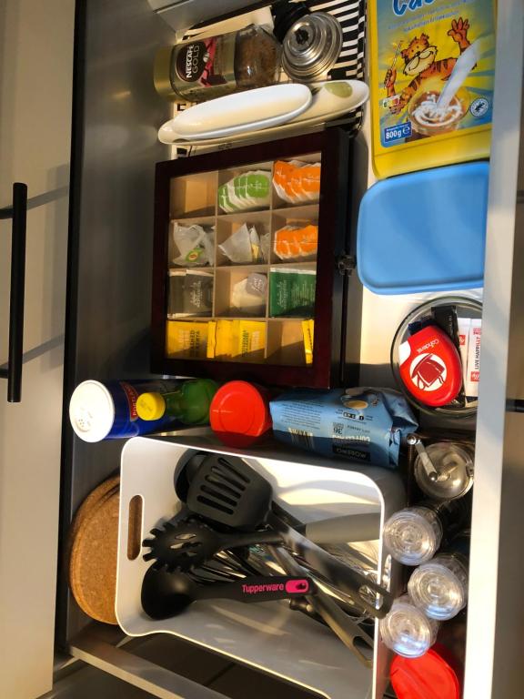 Kuchyň nebo kuchyňský kout v ubytování Vakantiewoningeikenhof